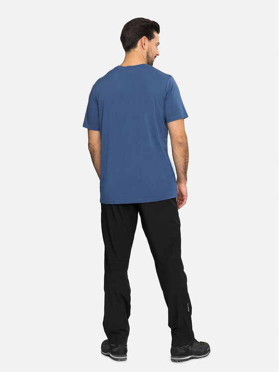 Viking Viking T-Shirt Lenta Bamboo Light Man Granatowy Regular Fit