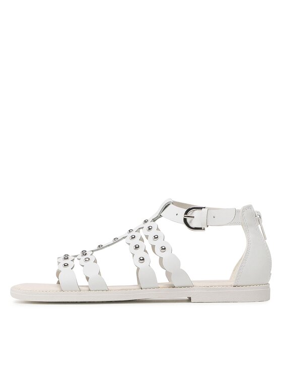 Geox Geox Σανδάλια J Sandal Karly Girl J3535D043BCC1000 D Λευκό