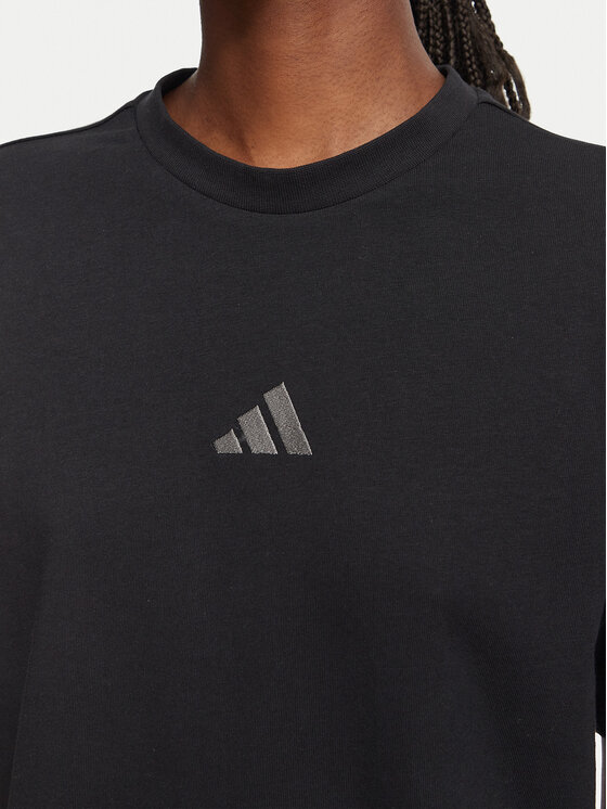 adidas adidas Majica Seasonal Essentials Animal Print 3-Stripes KH1550 Črna Regular Fit