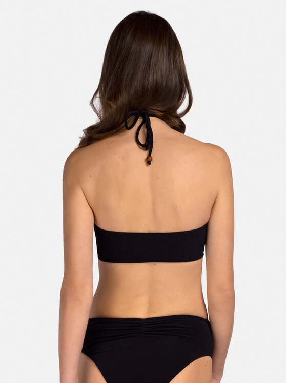 Miss Lou Miss Lou Bikini pezzo sopra G-BE1-CZ Nero