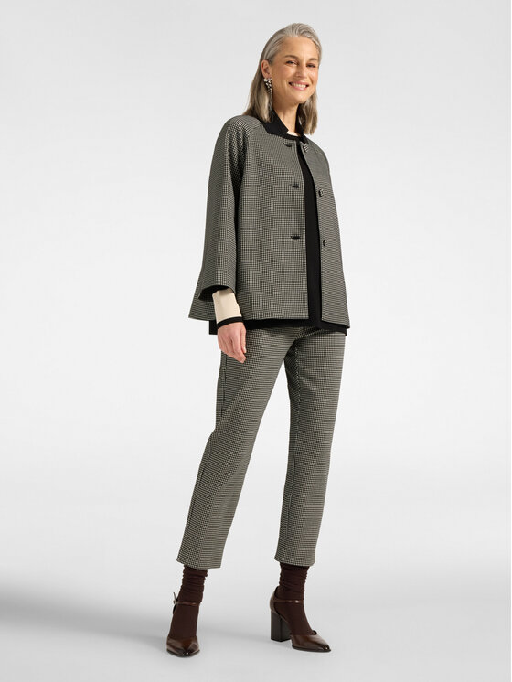 Elena Mirò Elena Mirò Marynarka R007Z000050N001 Czarny Boxy Fit