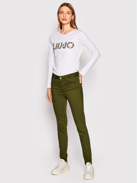 Liu Jo Liu Jo Pantaloni di tessuto WF2362 T7144 Verde Skinny Fit