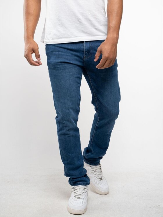 Croll Croll Jeansy Spodnie Jeansowe Croll Classics Mustache Regular 6558 Niebieskie 34 Niebieski Regular Fit