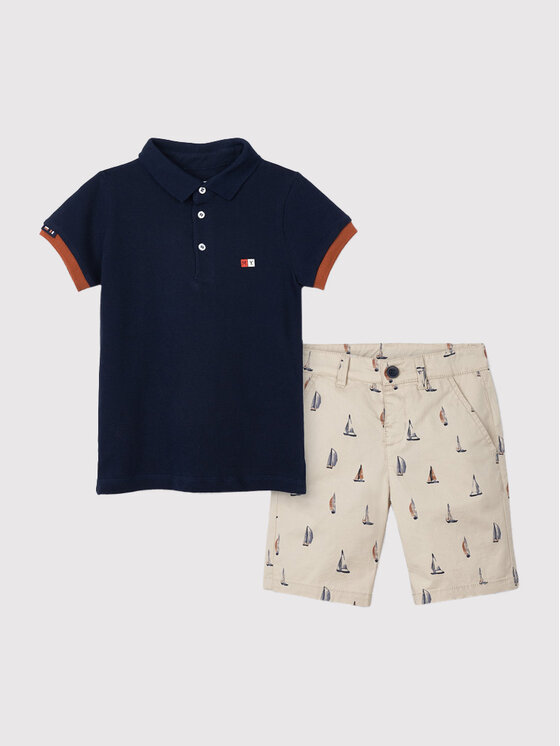 Completo polo e pantaloncini 3245 Multicolore
