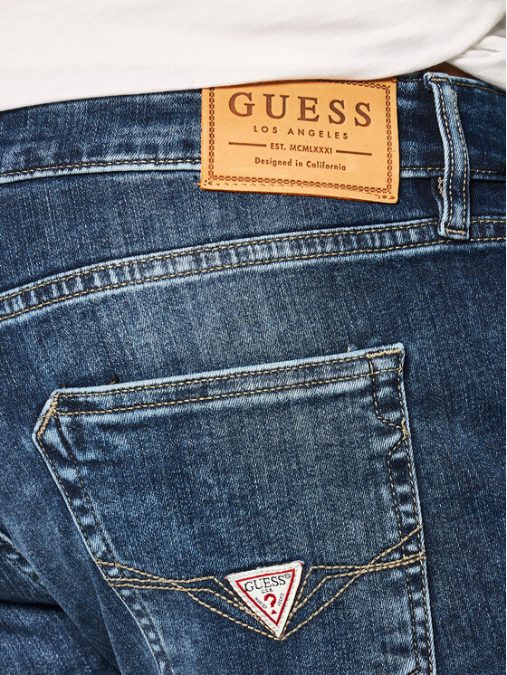 Guess Guess Szorty jeansowe Vicente M02D04 D3ZL1 Granatowy Regular Fit