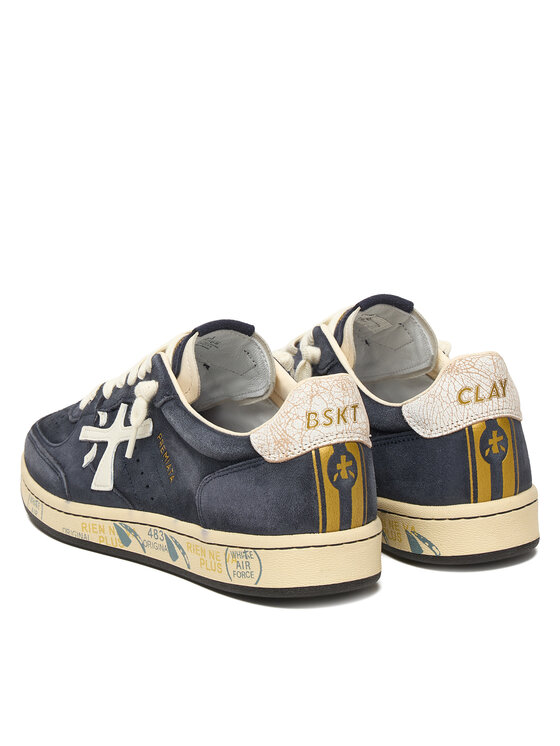 Premiata Premiata Sneakersy Bsktclay 7708 Tmavomodrá