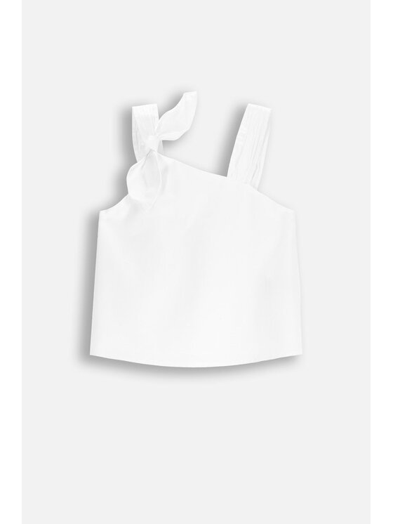 Coccodrillo Coccodrillo Bluzka WC5140501EJG-001 Biały Regular Fit