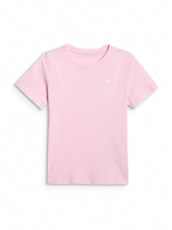 4F 4F T-Shirt BOW MOTION Różowy jasny Regular Fit