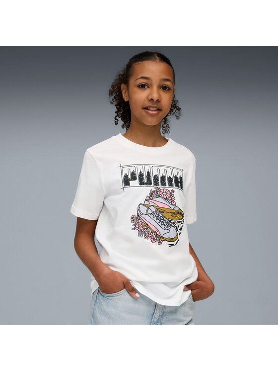 Puma Puma T-Shirt 688496 Biały Regular Fit