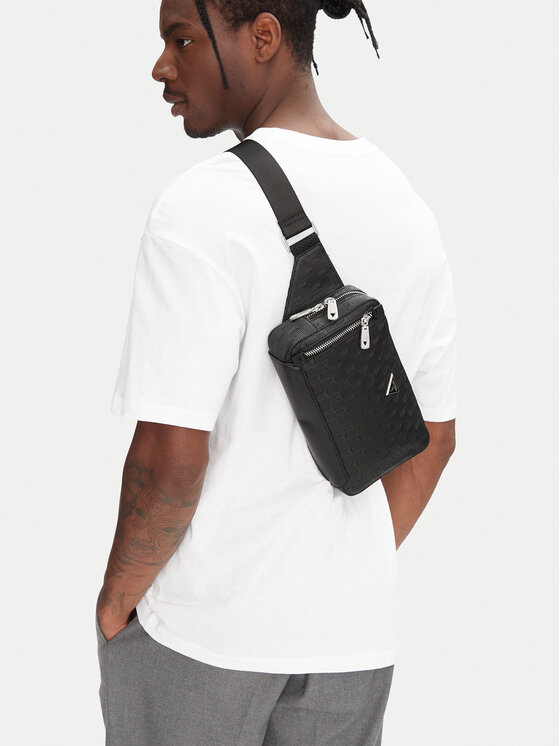 Guess Guess torba za okoli pasu HMTODE P5221 Črna