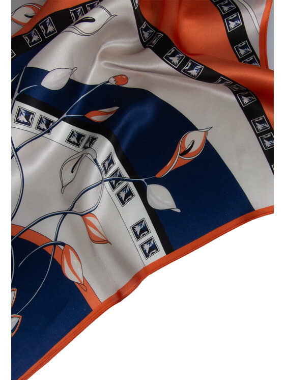 ALLORA BE UNIQUE ALLORA BE UNIQUE Scialle 100% silk Blu scuro