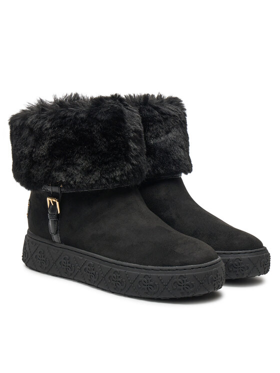 Guess Guess Μποτάκια Uncie FLFUNC ESU10 Μαύρο
