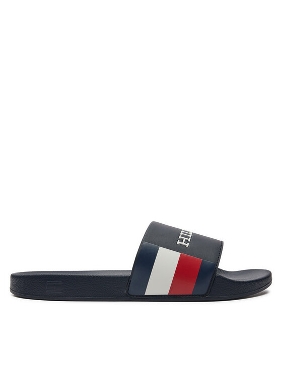 Tommy Hilfiger Natikače Rwb Pool Slide FM0FM05093 Tamnoplava