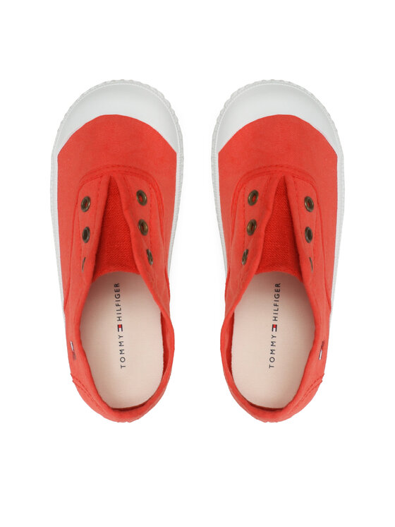 Tommy Hilfiger Tommy Hilfiger Sneakers aus Stoff Low Cut Easy-On Sneaker T1X9-32824-0890 S Korallenfarben