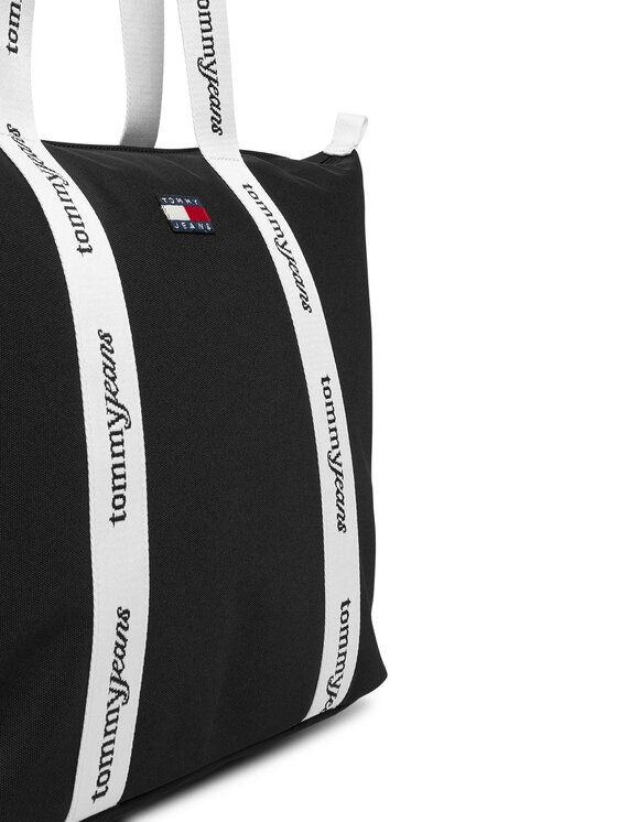 Tommy Hilfiger Tommy Hilfiger Ročna torba Tjw Ess Daily Tote AW0AW18461 Črna