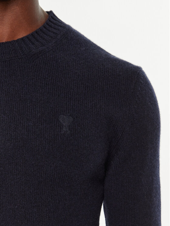 AMI Paris AMI Paris Sweater HKS057.005 Sötétkék Regular Fit