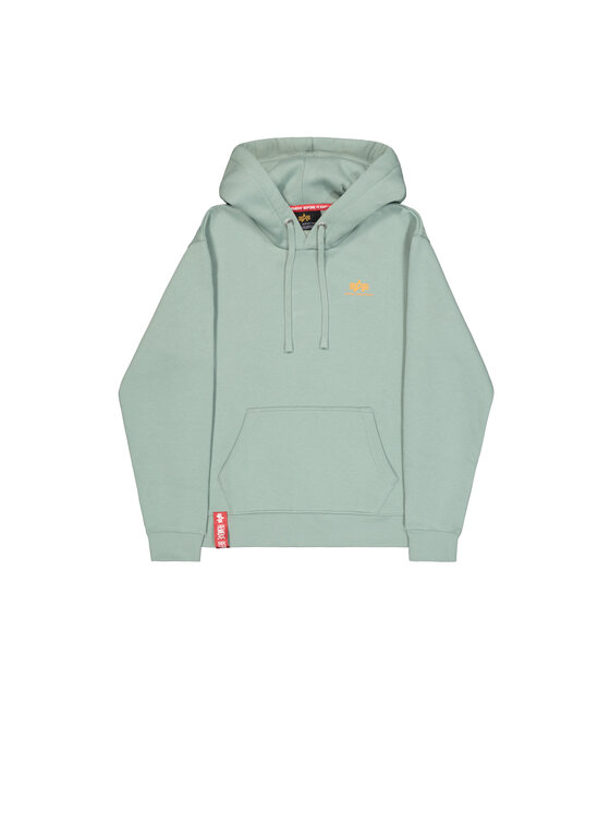 Alpha Industries Alpha Industries Bluza Basic Small Logo Hoodie Zielony Regular Fit