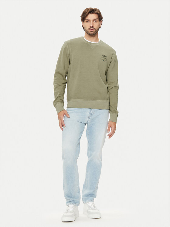 Aeronautica Militare Aeronautica Militare Μπλούζα 242FE1924F560 Πράσινο Regular Fit