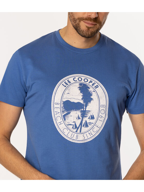 Lee Cooper Lee Cooper T-Shirt SAIL 1160 Niebieski Regular Fit