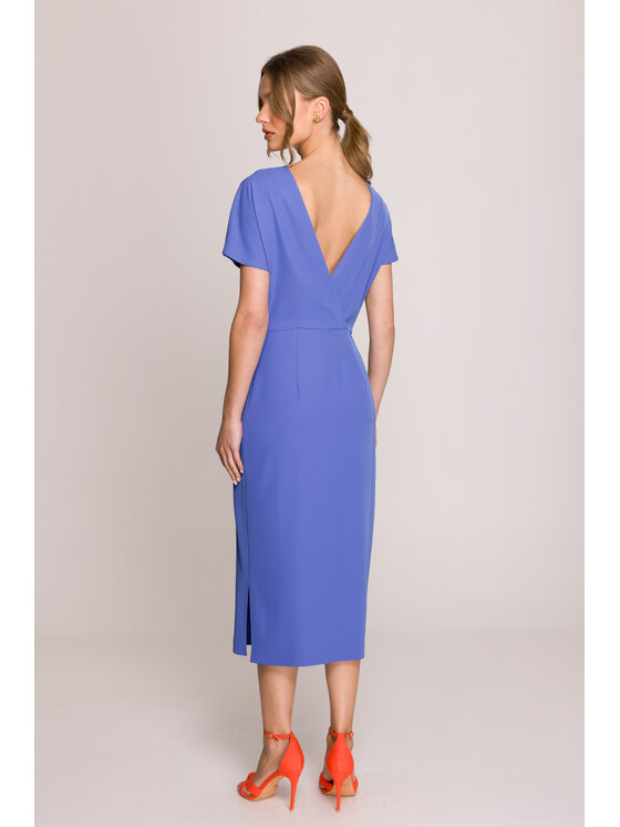 Stylove Stylove Večerné šaty S398 Modrá Premium Fit