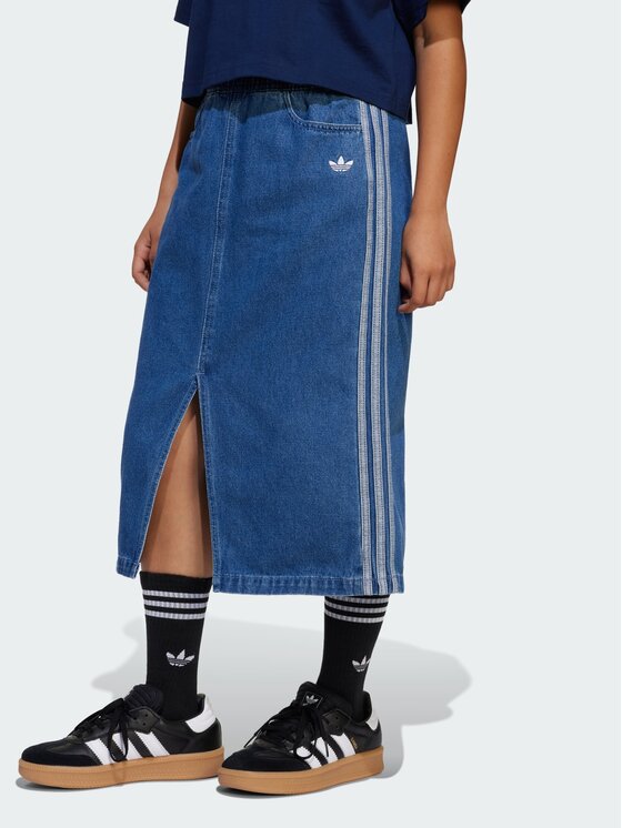 adidas adidas Spódnica jeansowa 142611 Błękitny Regular Fit
