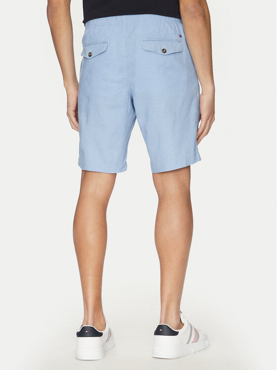 Tommy Hilfiger Tommy Hilfiger Pantalon scurți din material Harlem MW0MW37804 Albastru Regular Fit