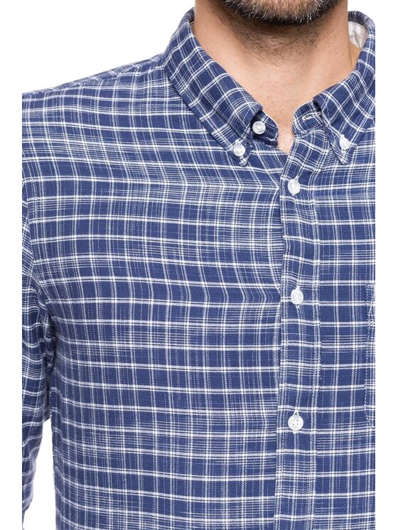 Lee Lee Koszula BUTTON DOWN Niebieski Regular Fit