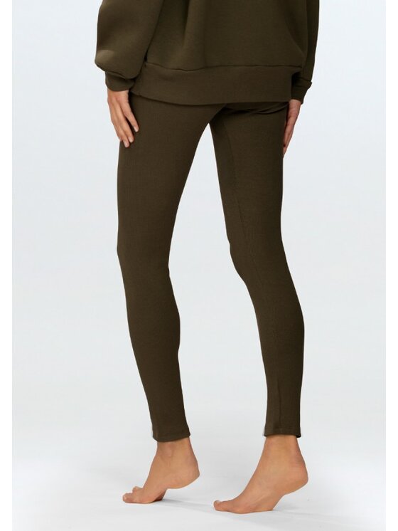 DKaren Sport DKaren Sport Legginsy Oseye Khaki Classic Fit