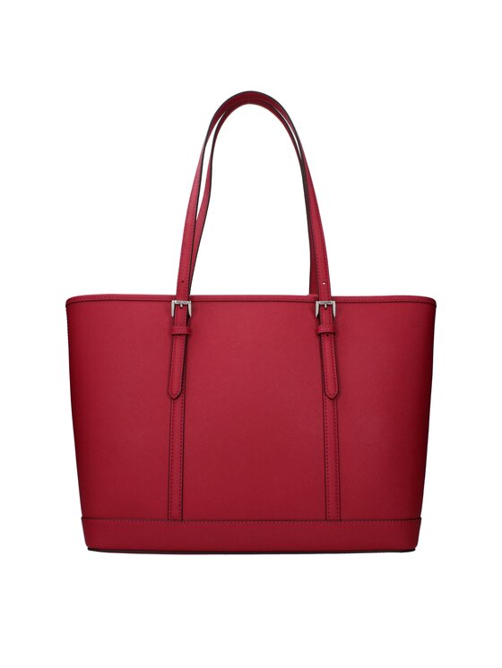 Michael Kors Michael Kors Torebka Red Leather Shoulder Czerwony