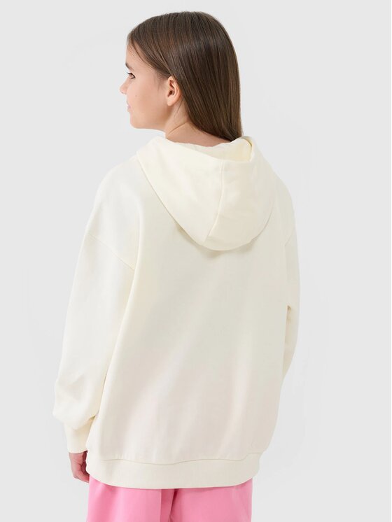 4F 4F Bluza 4FJASAW24TSWSF2156-11S Biały Oversize