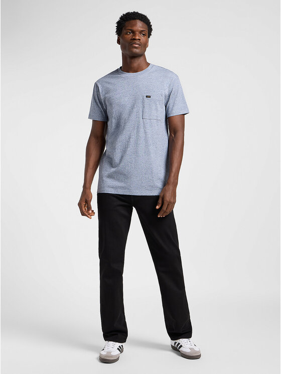 Lee Lee T-Shirt ULTIMATE POCKET TEE Niebieski Slim Fit