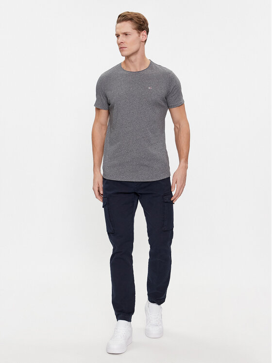 Tommy Jeans Tommy Jeans Тишърт Jaspe DM0DM09586 Сив Slim Fit