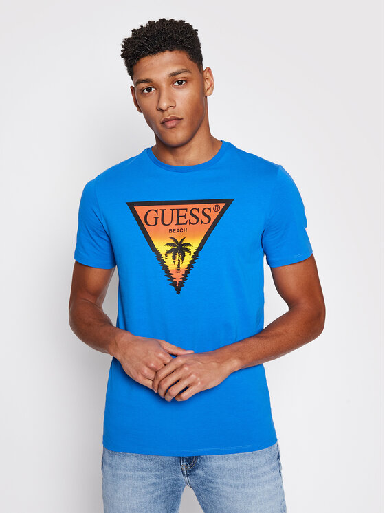 Guess T-Shirt F1GI01 J1311 Granatowy 