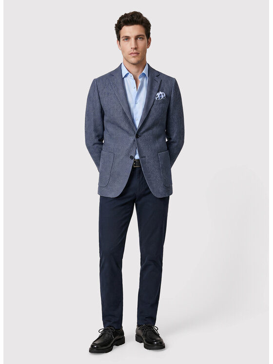 Pako Lorente Pako Lorente Marynarka P26WF-3X-014 Granatowy Slim Fit