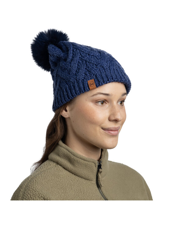Buff Buff Berretto Knitted Fleece Caryn Beanie Blu scuro