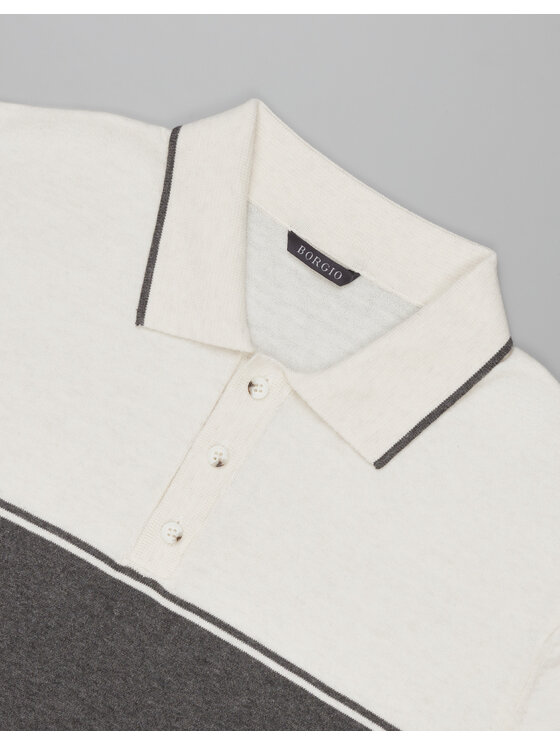 Borgio Borgio Polo odolo Szary Classic Fit