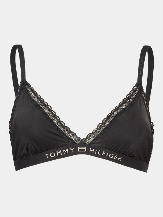 Tommy Hilfiger Tommy Hilfiger Podprsenka Bralette UW0UW04242 Černá