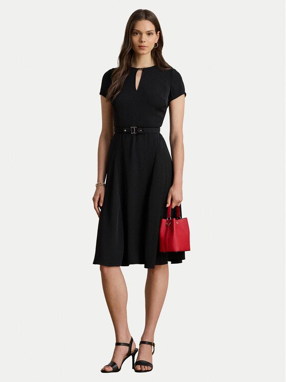 LAUREN RALPH LAUREN LAUREN RALPH LAUREN Koktejlové šaty 200973369002 Černá Flare Fit