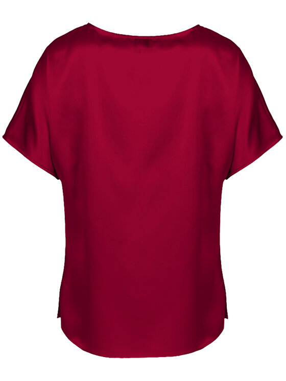 Cat&Cat Cat&Cat T-Shirt silk satin Czerwony Regular Fit