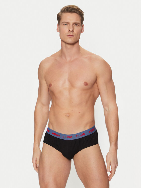 HUGO HUGO Set 3 perechi de slipuri 50532570 Negru