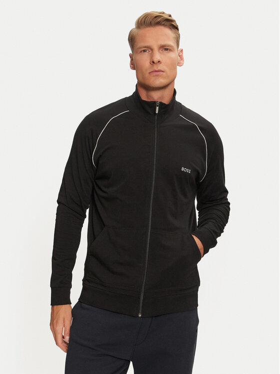 BOSS Boss Bluză Mix&Match 50515366 Negru Regular Fit
