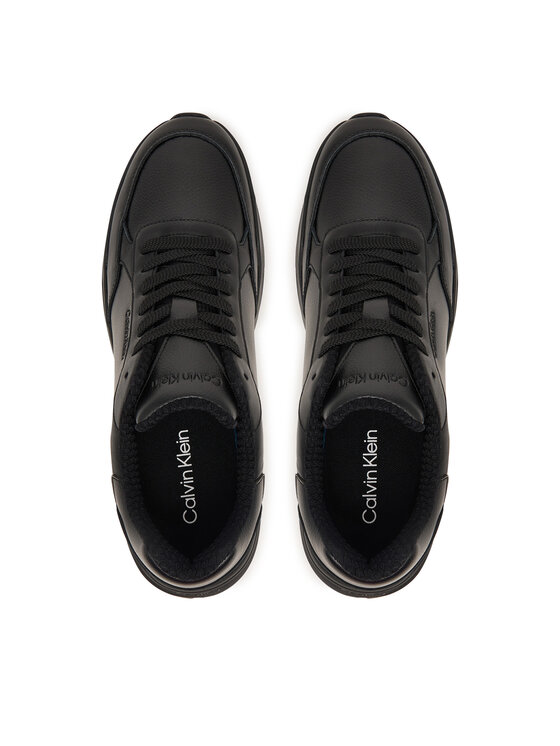 Calvin Klein Calvin Klein Snīkeri City Runner Laceup Lth Mix HM0HM02309 Melns