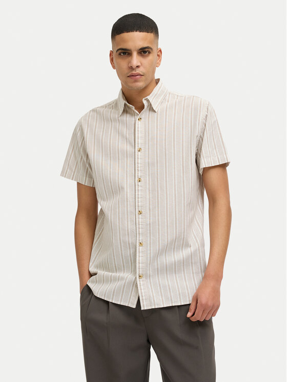 Jack&Jones Jack&Jones Košeľa Joshua 12269135 Béžová Comfort Fit