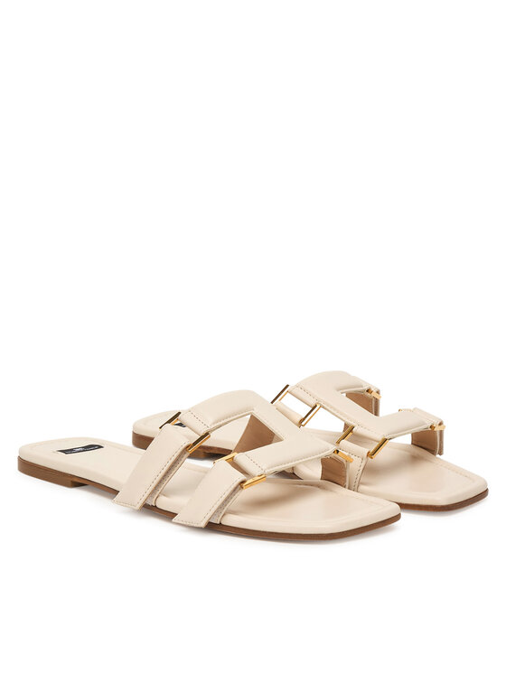 Elisabetta Franchi Elisabetta Franchi Klapki SA-50L-62E2-V550 Kremowy