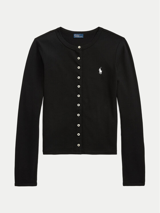 Polo Ralph Lauren Polo Ralph Lauren Kardigan 211941175002 Crna Slim Fit