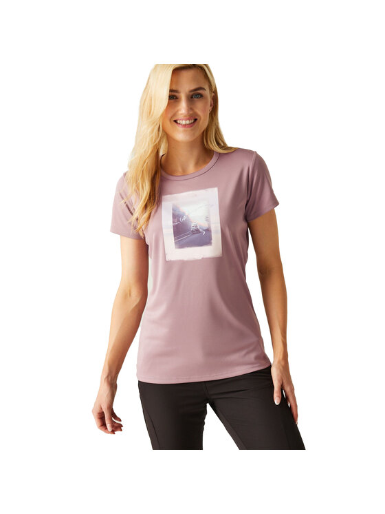 Regatta Regatta T-Shirt Fingal VIII Fioletowy Short Fit
