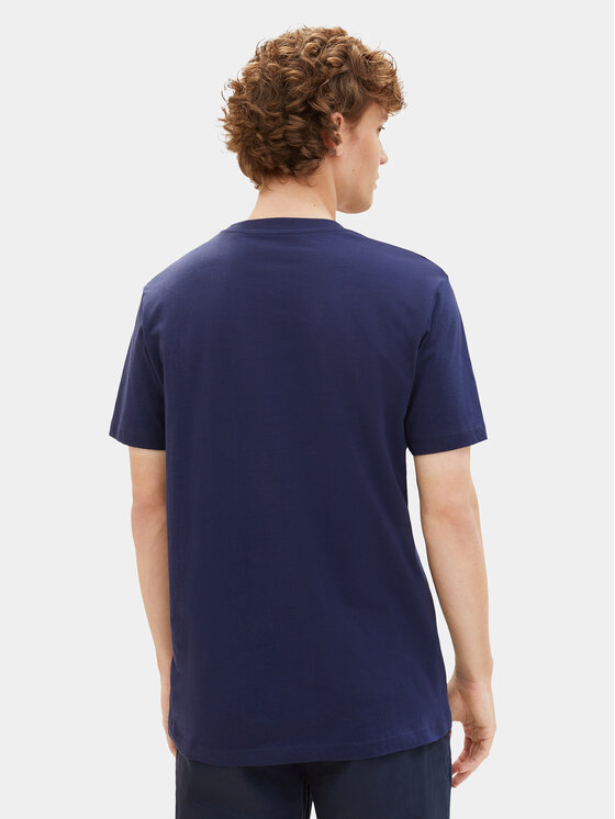 Tom Tailor Denim Tom Tailor Denim T-Shirt 1040838 Granatowy Regular Fit