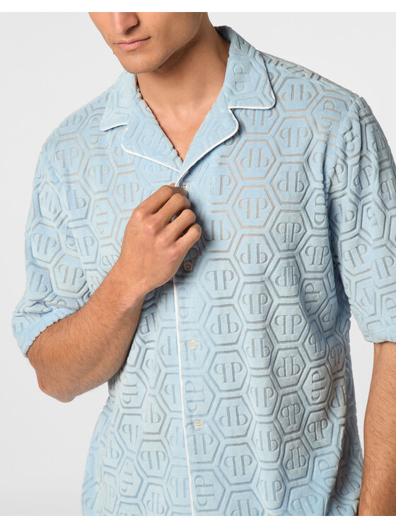 PHILIPP PLEIN PHILIPP PLEIN Camicia 24349 Azzurro chiaro Regular Fit