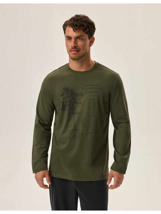 Henderson Henderson Piżama 41905 Zielony Regular Fit