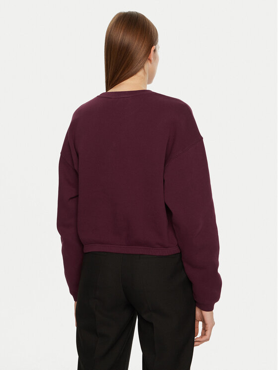 American Vintage American Vintage Felpa Izubird IZU03AH24 Bordeaux Regular Fit
